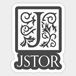 JSTOR WHITE Sticker